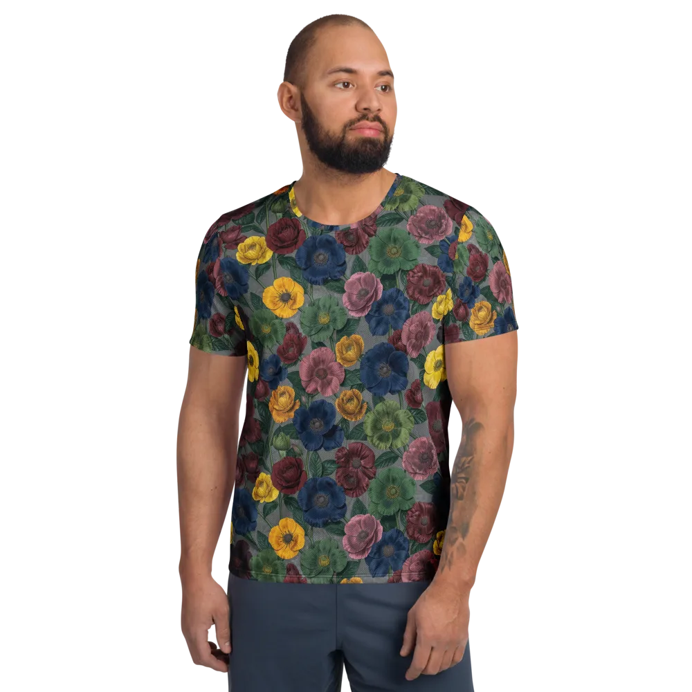 Sable Petals on Men's Athletic T-Shirt — Front