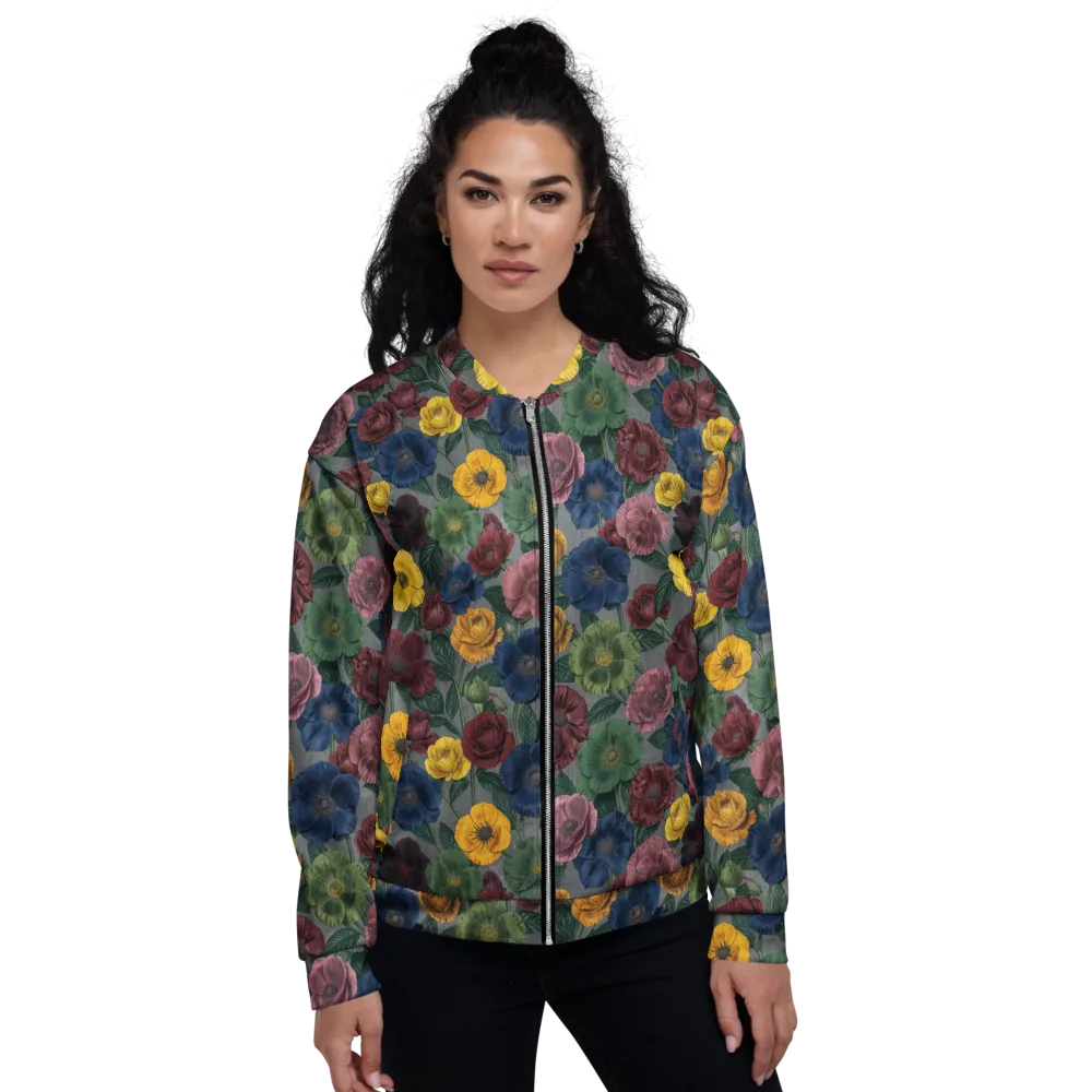 Sable Petals on Bomber Jacket — Front