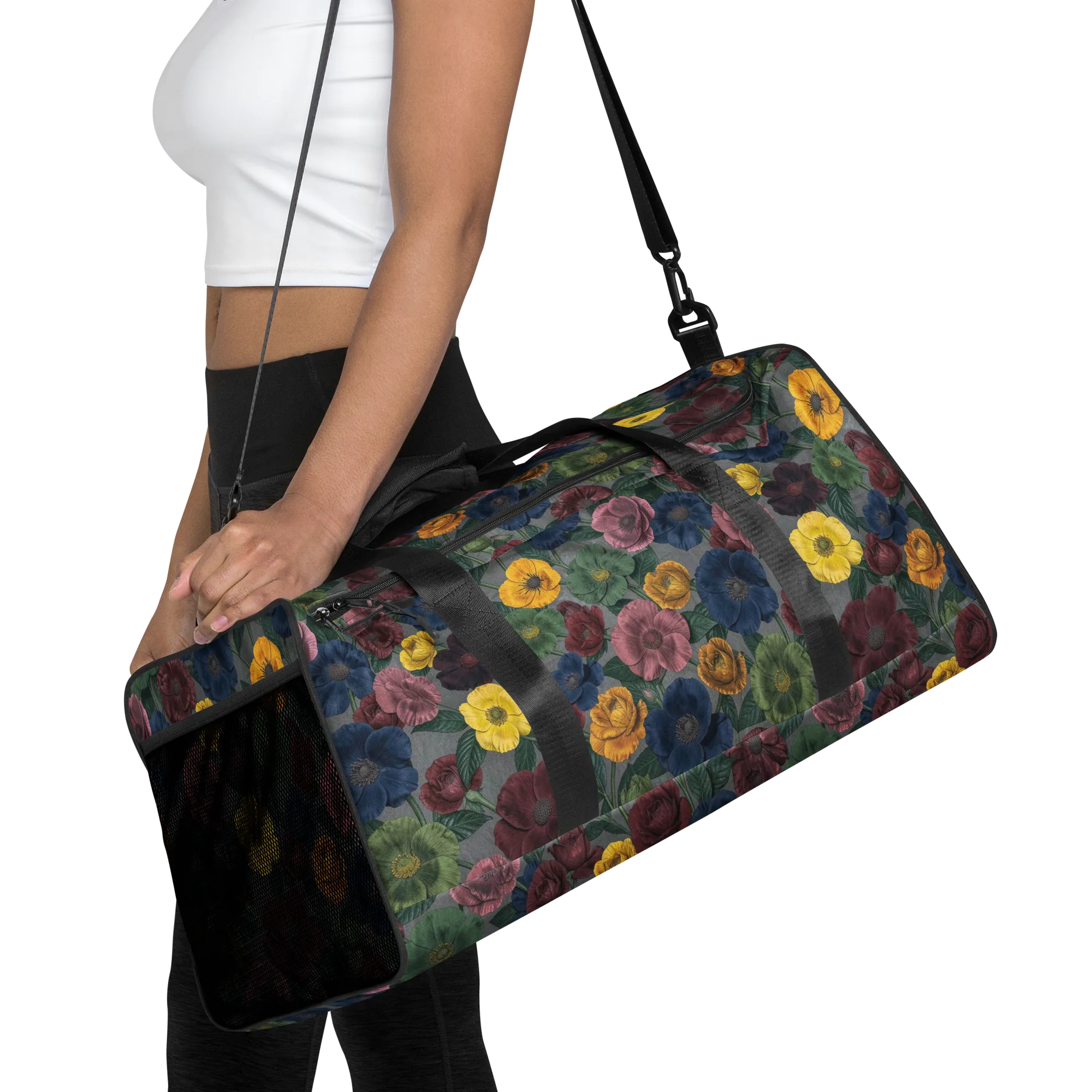 Sable Petals on Duffle Bag — Front