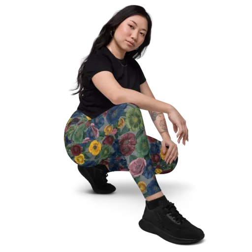 Sable Petals on a Leggings with Pockets