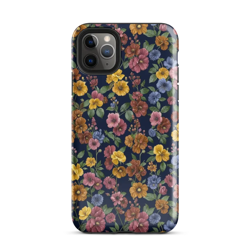 Indigo Flower Market on Tough Case for iPhone® — Front