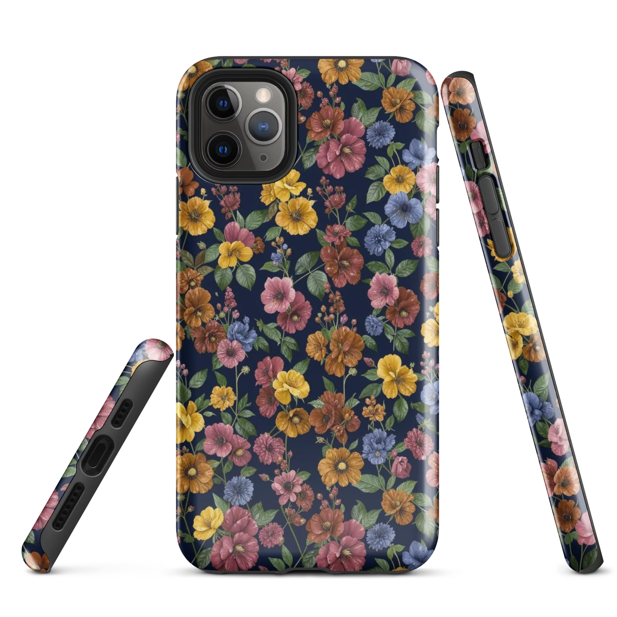 Indigo Flower Market on Tough Case for iPhone® — Front
