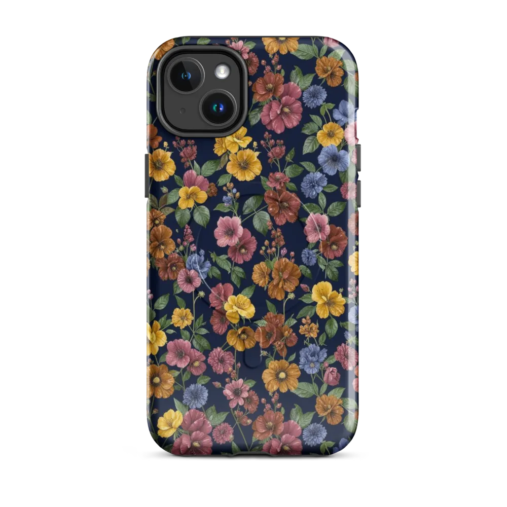 Indigo Flower Market on MagSafe Tough Case for iPhone® — Front