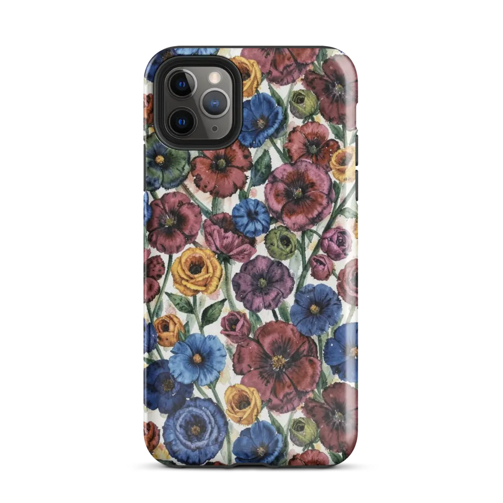 Midnight Poppy Rhapsody on Tough Case for iPhone® — Front