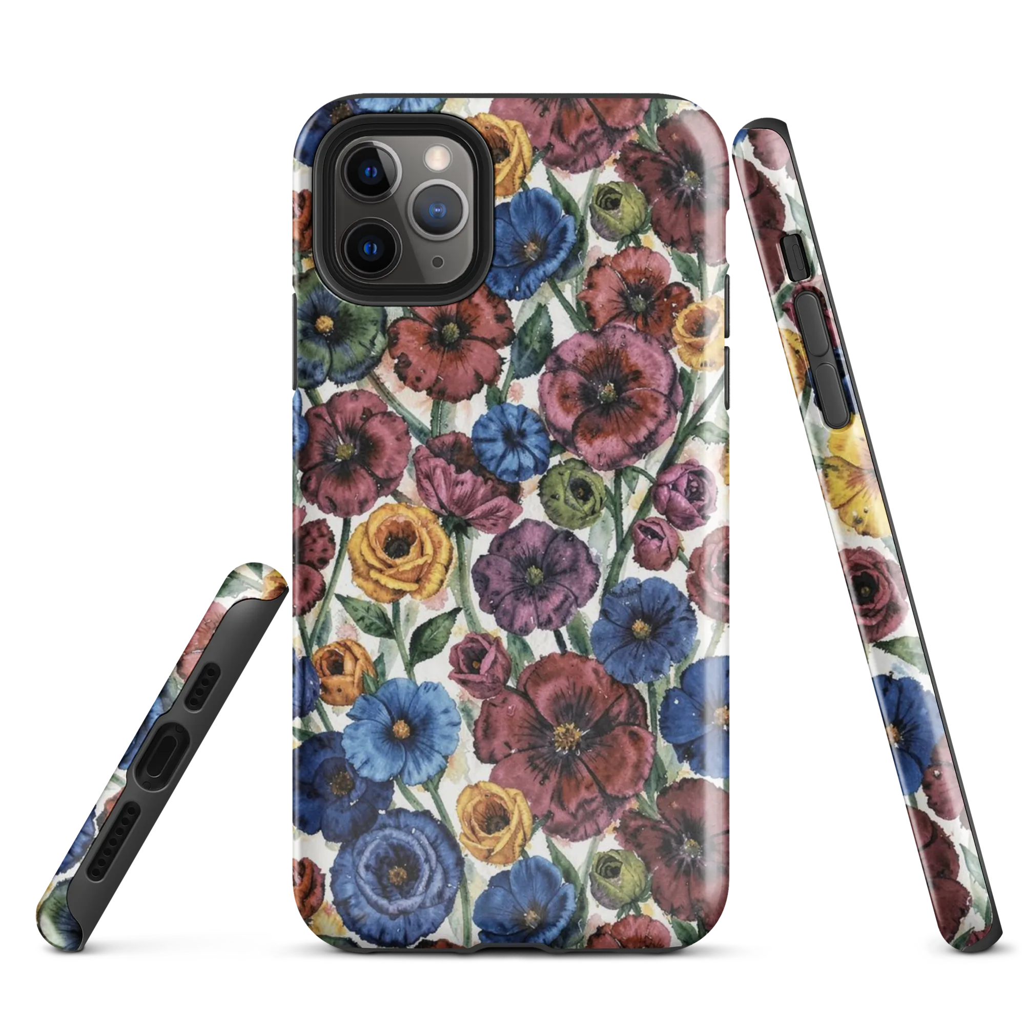 Midnight Poppy Rhapsody on Tough Case for iPhone® — Front