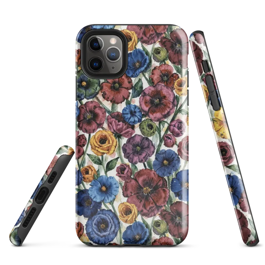 Midnight Poppy Rhapsody on Tough Case for iPhone® — Front