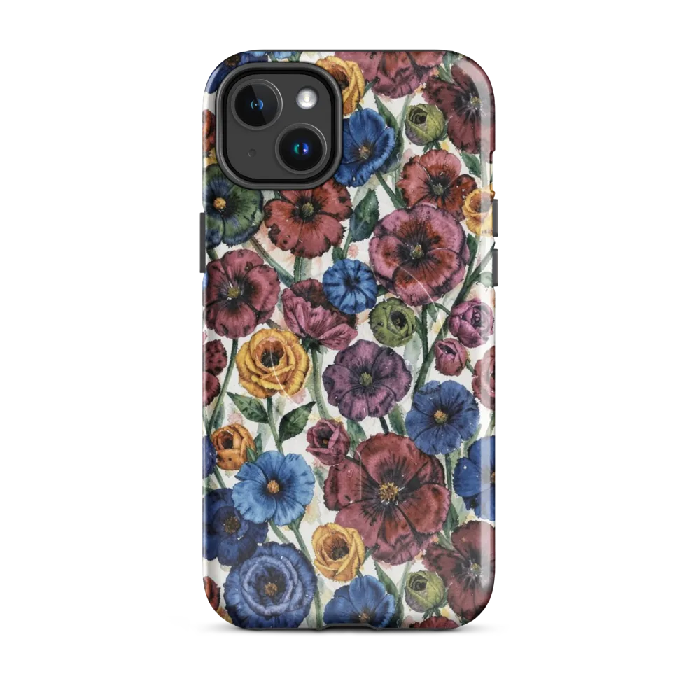 Midnight Poppy Rhapsody on MagSafe Tough Case for iPhone® — Front