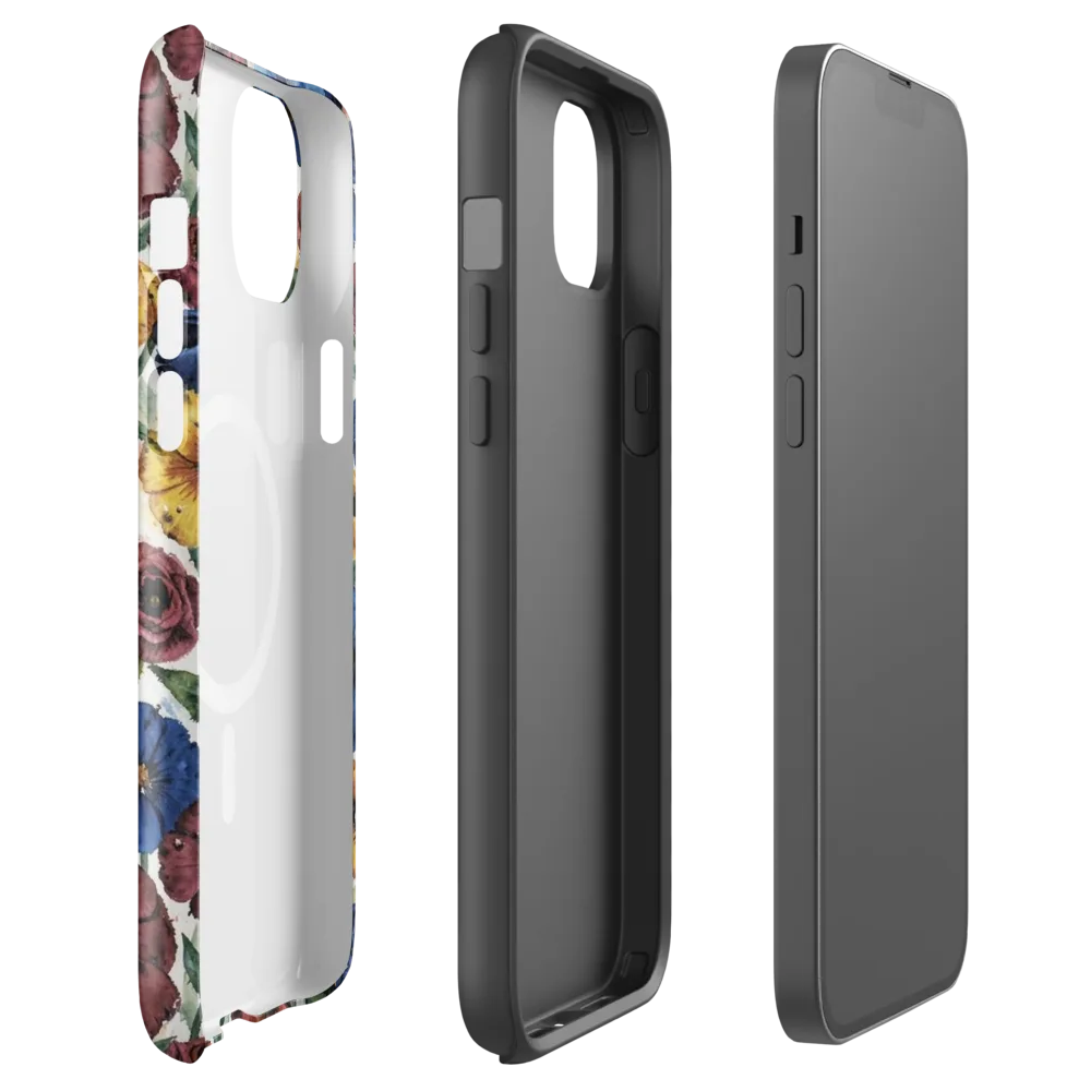 Midnight Poppy Rhapsody on MagSafe Tough Case for iPhone® — Front