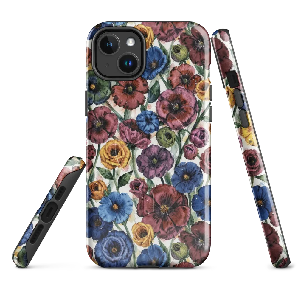 Midnight Poppy Rhapsody on MagSafe Tough Case for iPhone® — Front