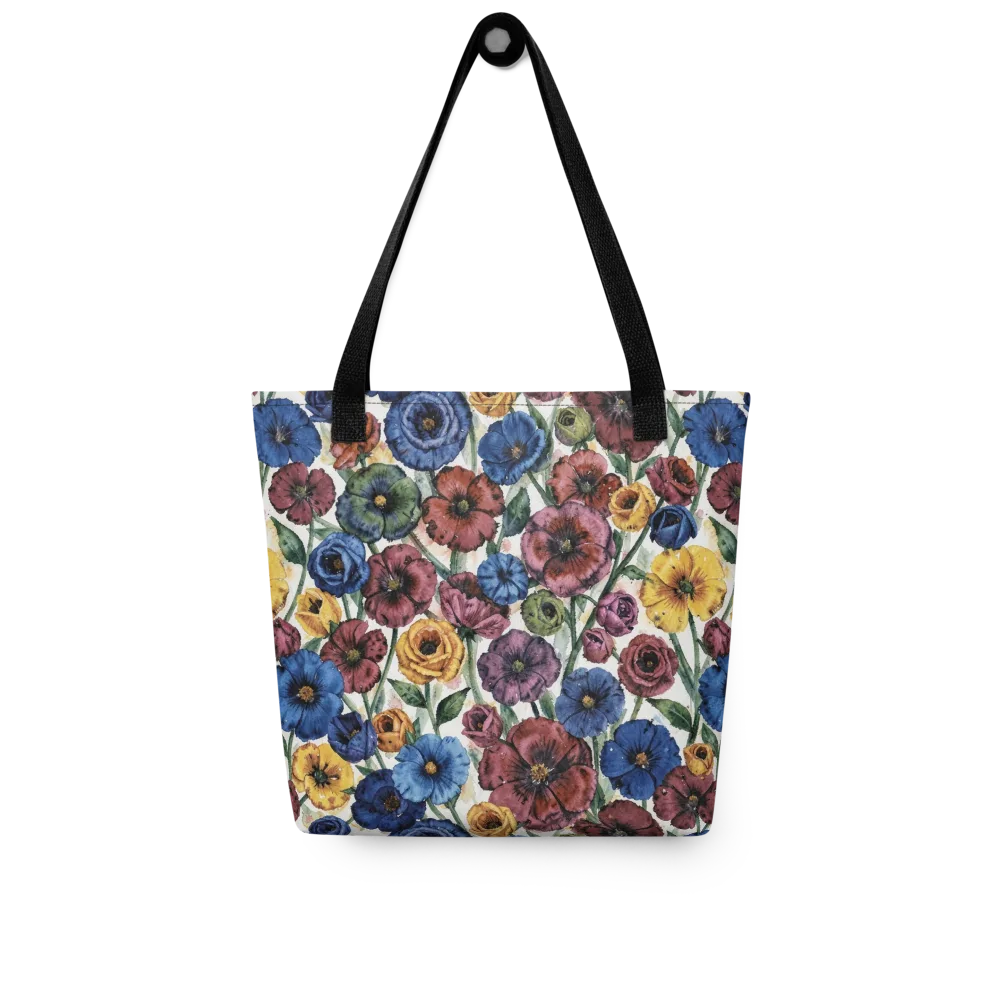 Midnight Poppy Rhapsody on Tote Bag — Front