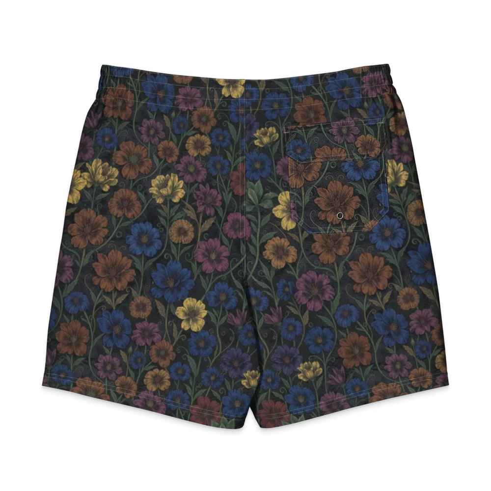 Nocturne Meadow on Men's Board Shorts — Back