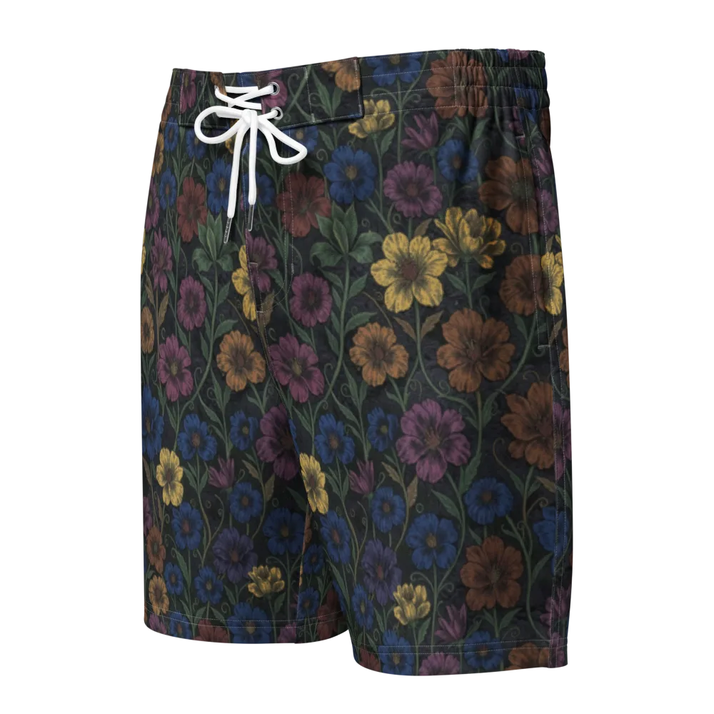 Nocturne Meadow on Men's Board Shorts — Front