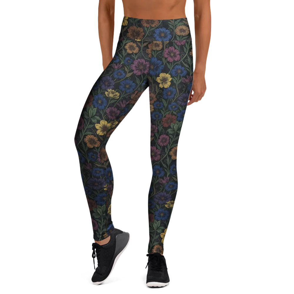 Nocturne Meadow on Yoga Leggings — Front