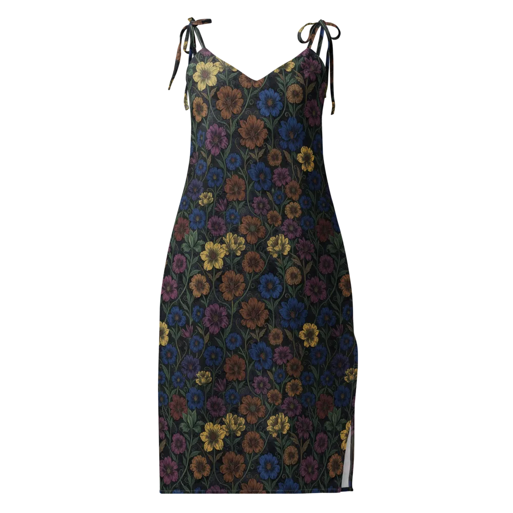 Nocturne Meadow on Slip Dress — Front