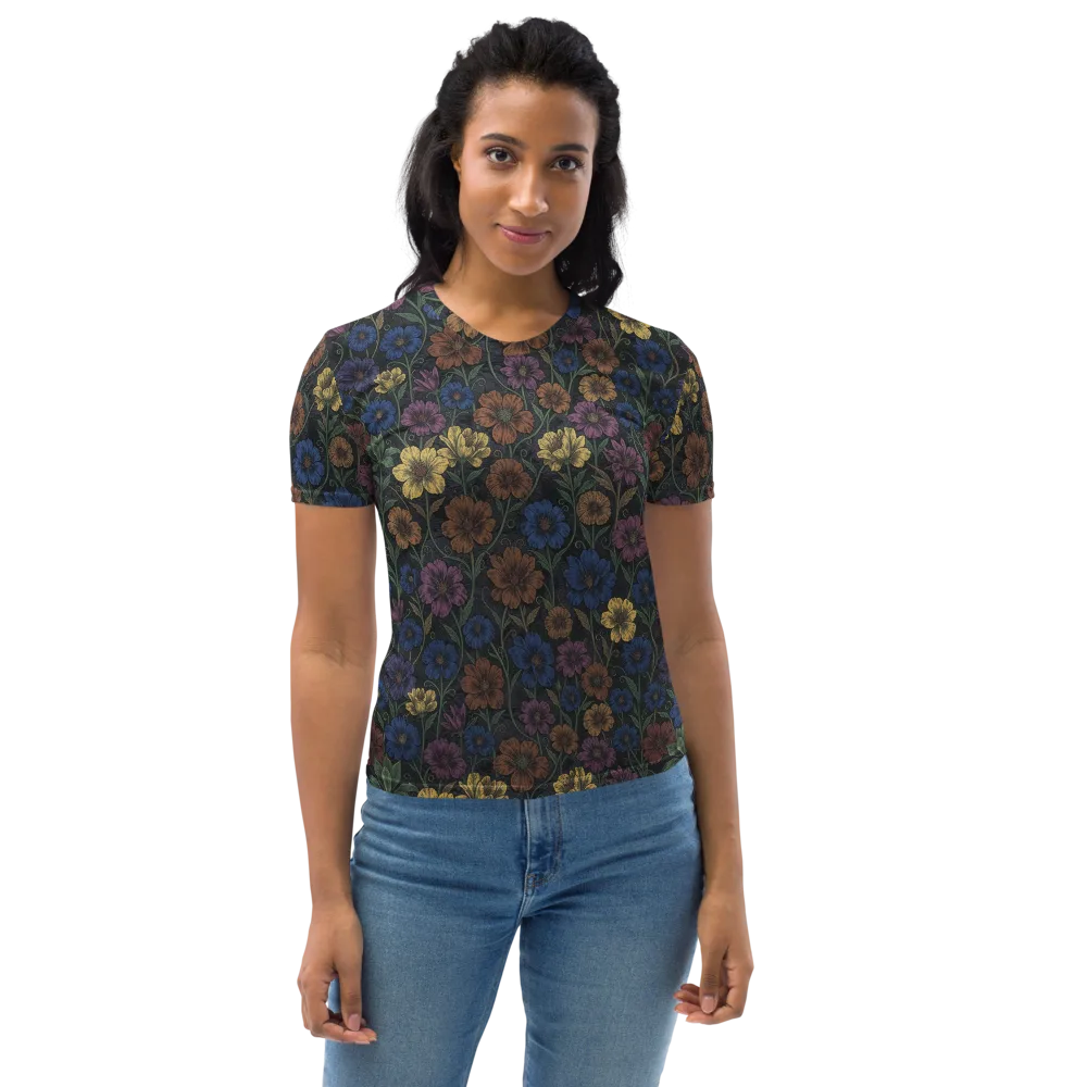 Nocturne Meadow on Women's Crew Neck T-Shirt — Front