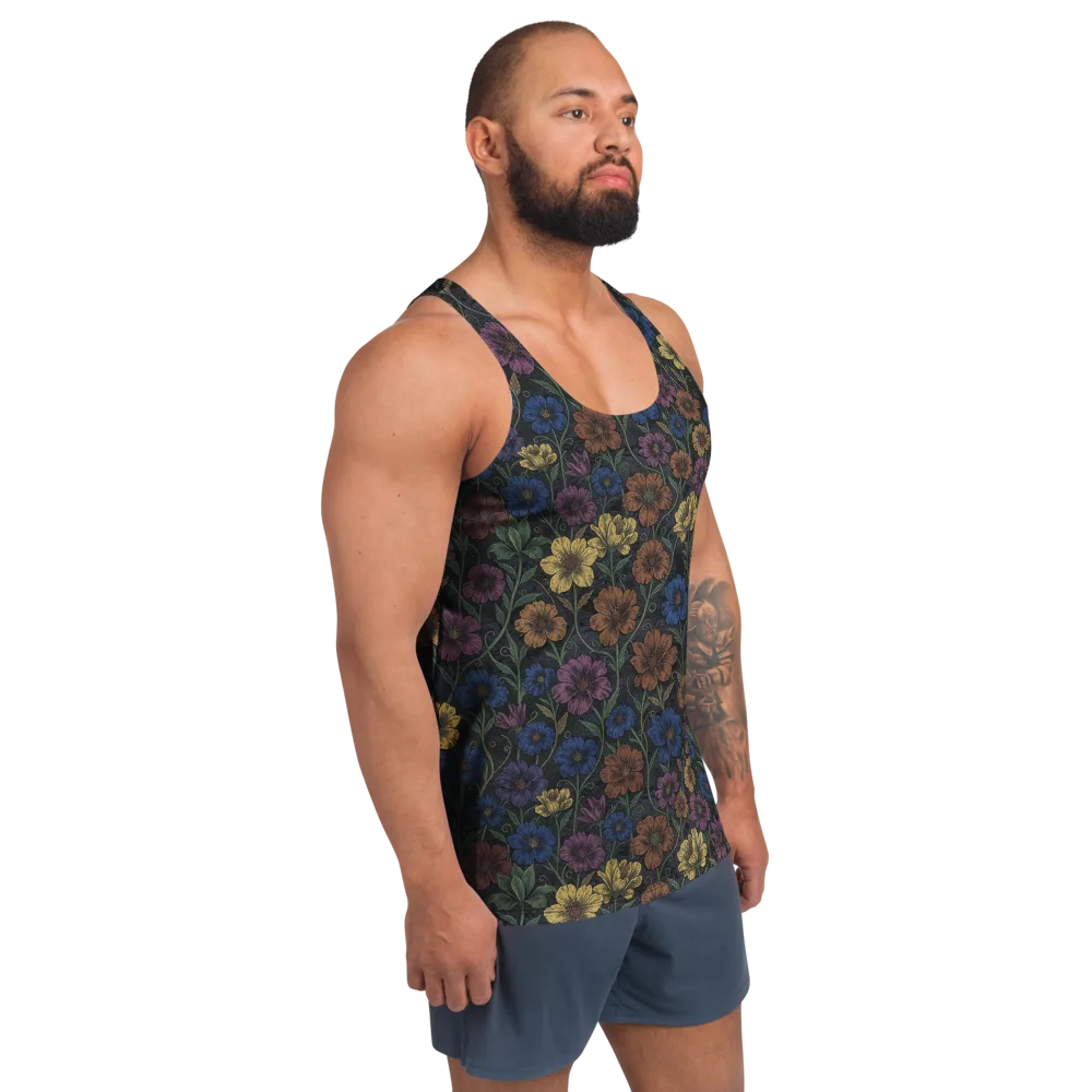 Nocturne Meadow on Men's Tank Top — Right Front