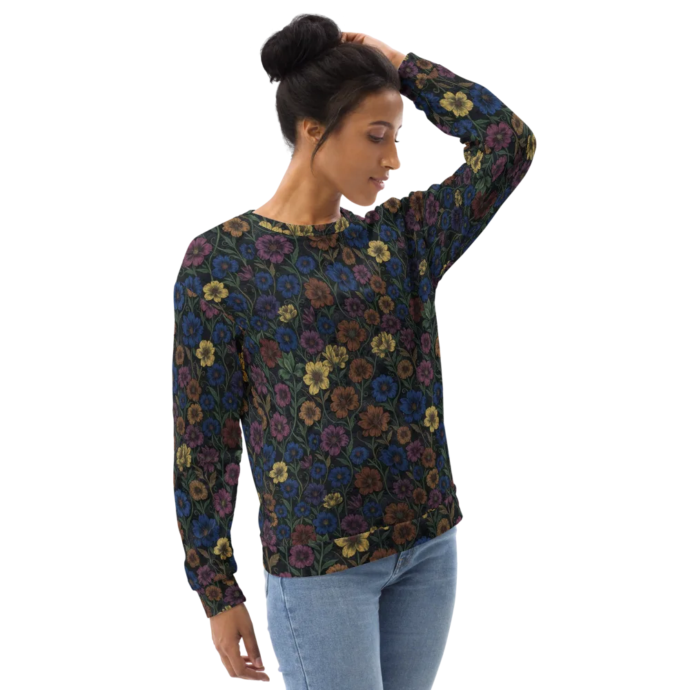 Nocturne Meadow on Sweatshirt — Right Front