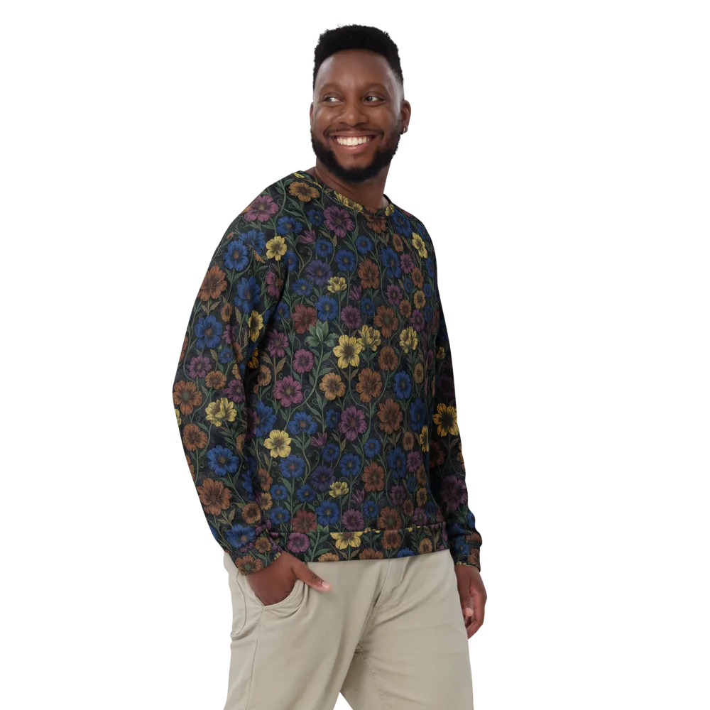 Nocturne Meadow on Sweatshirt — Front