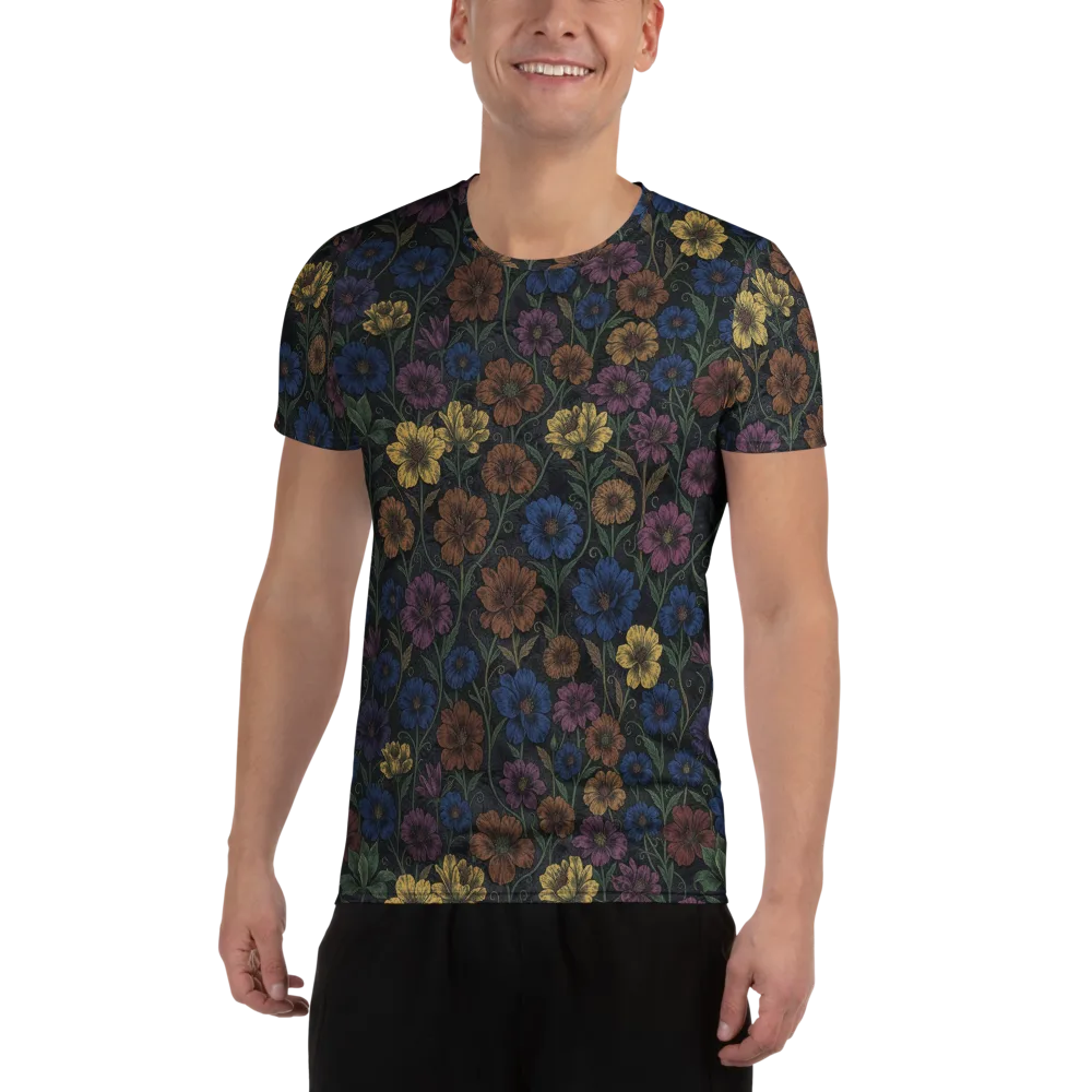 Nocturne Meadow on Men's Athletic T-Shirt — Front