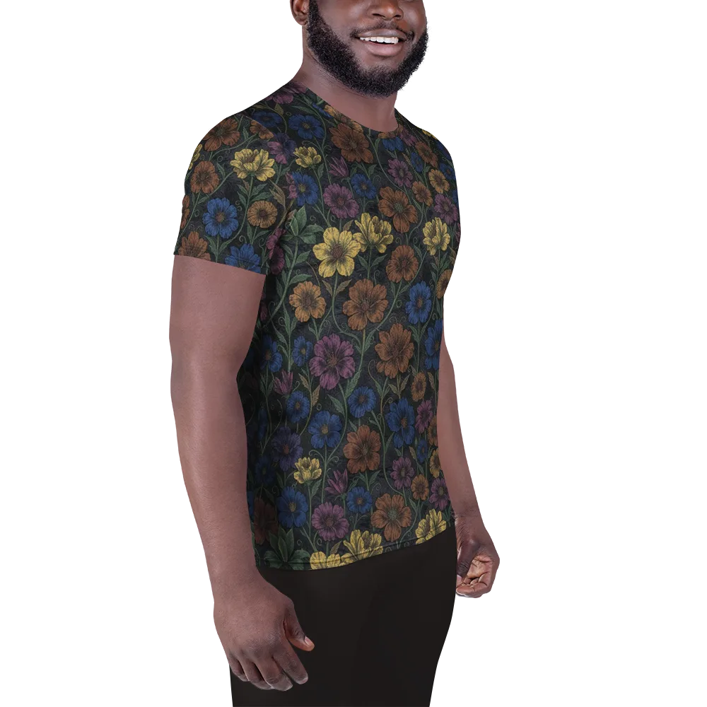 Nocturne Meadow on Men's Athletic T-Shirt — Right