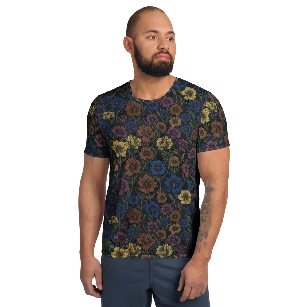 Nocturne Meadow on Men's Athletic T-Shirt — Front