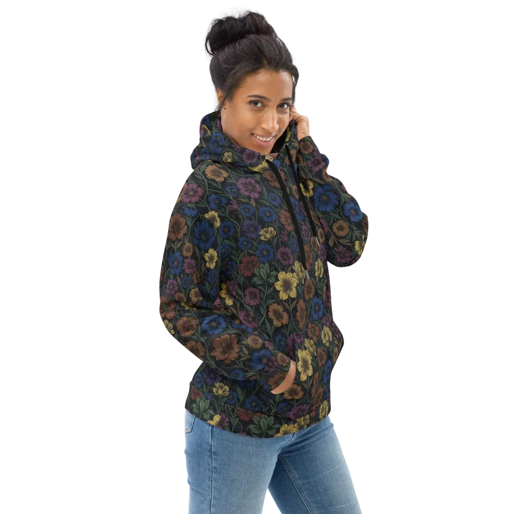 Nocturne Meadow on Hoodie — Right
