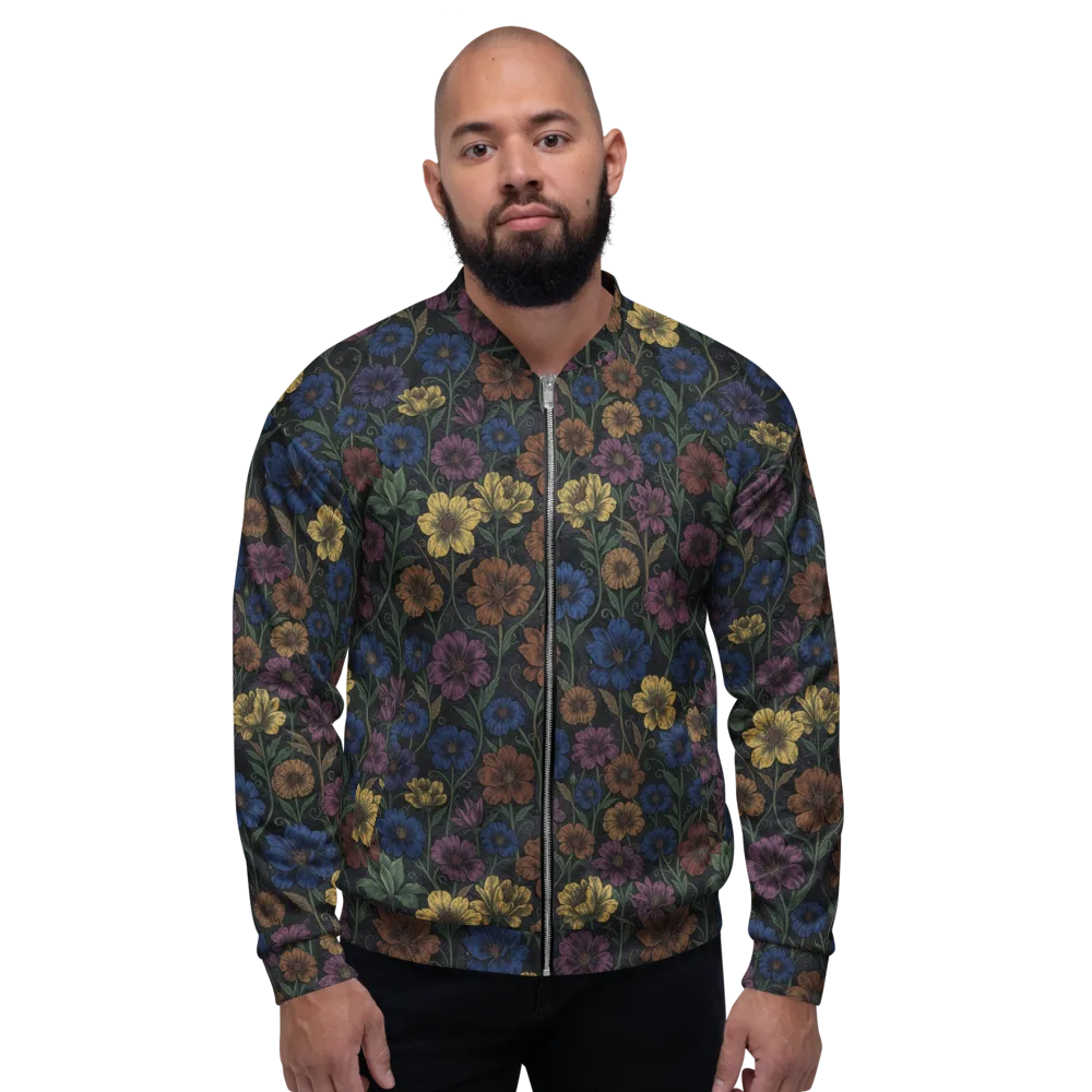 Nocturne Meadow on Bomber Jacket — Front