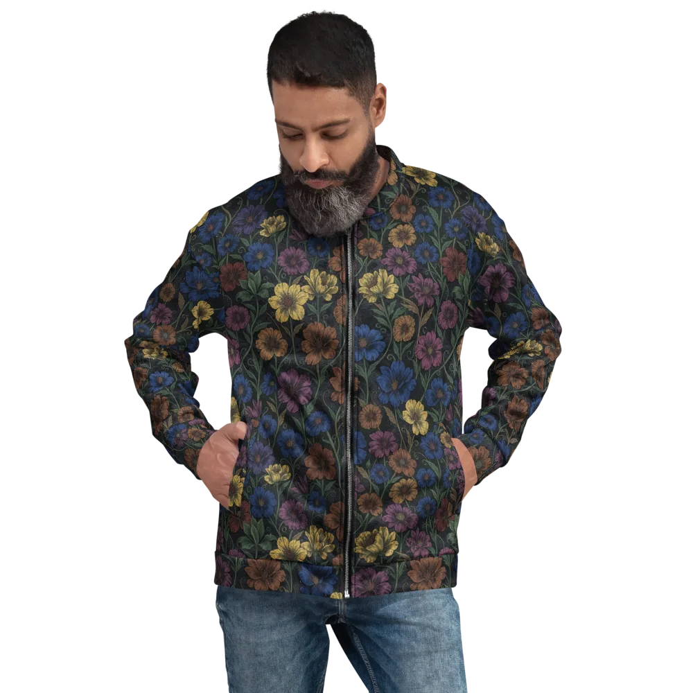 Nocturne Meadow on Bomber Jacket — Front