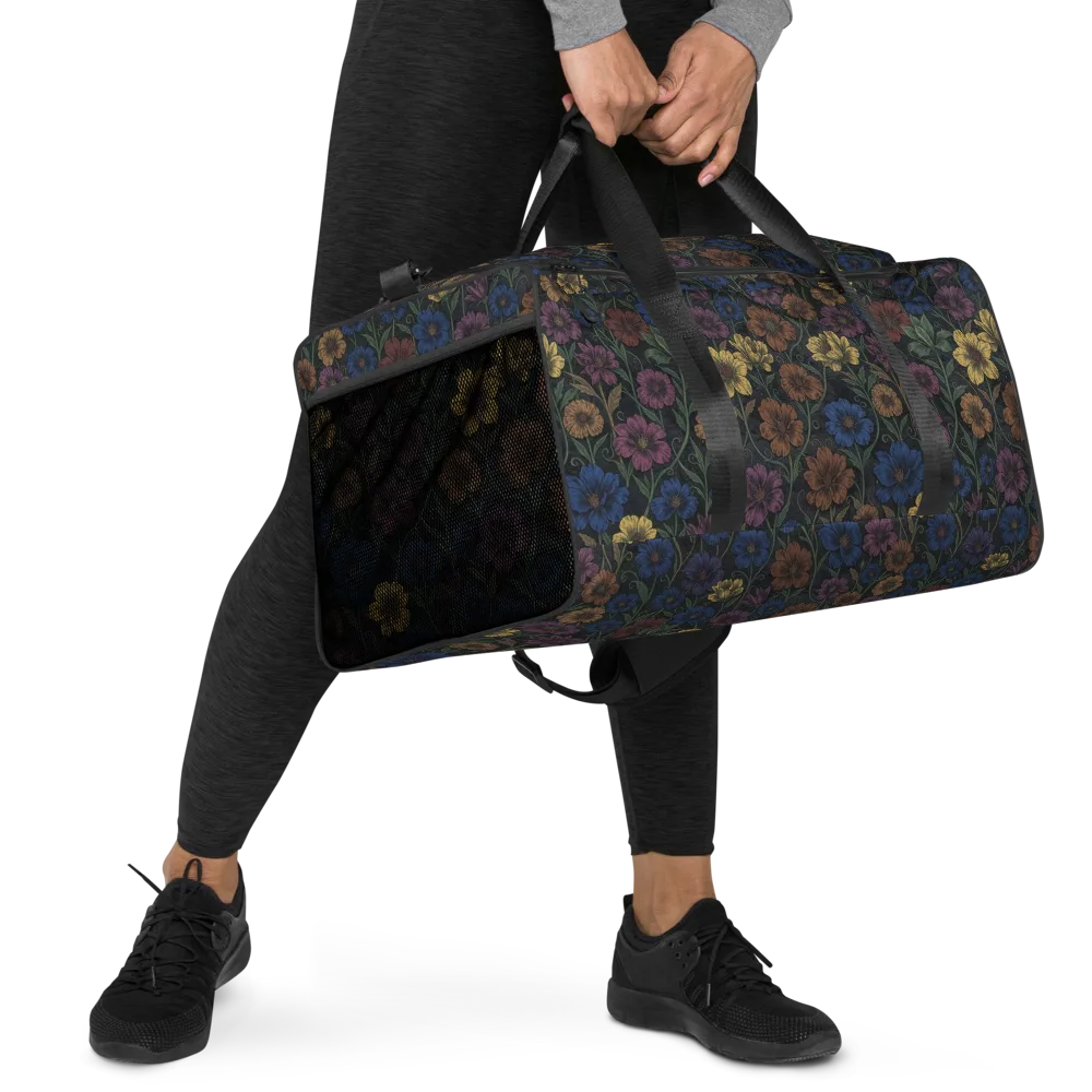 Nocturne Meadow on Duffle Bag — Right Front