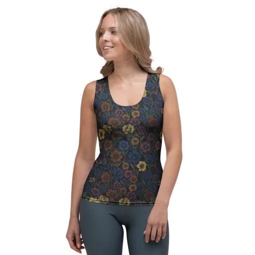 Nocturne Meadow on a Women's Tank Top