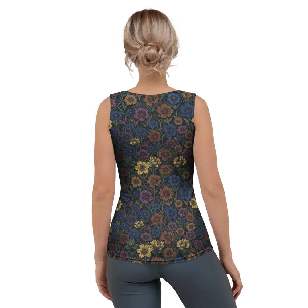 Nocturne Meadow on Women's Tank Top — Back