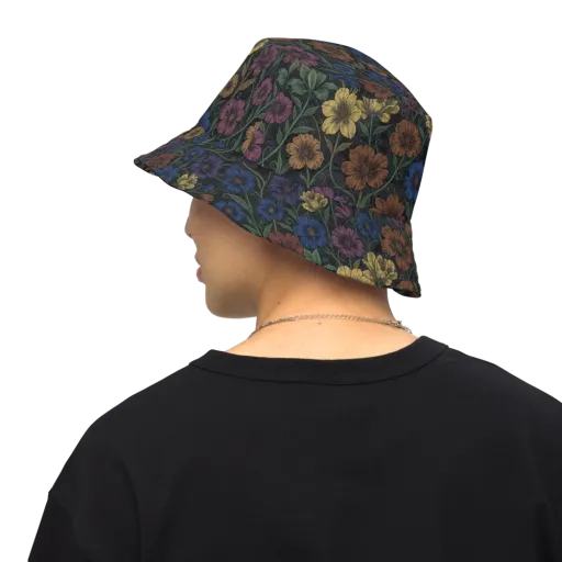 Nocturne Meadow on a Reversible Bucket Hat