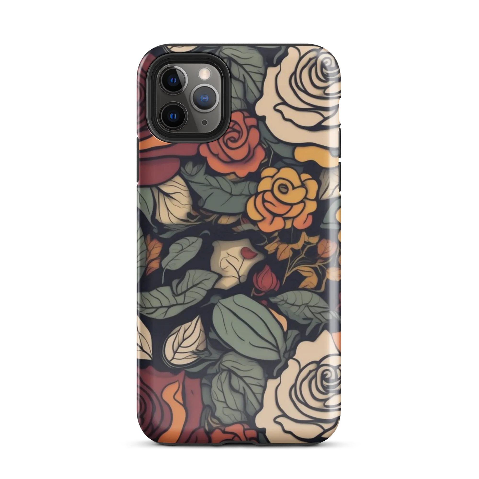 Midnight Rose Garden on Tough Case for iPhone® — Front