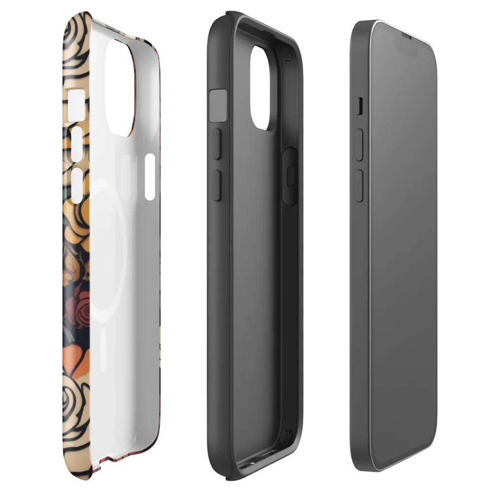 Midnight Rose Garden on MagSafe Tough Case for iPhone® — Front
