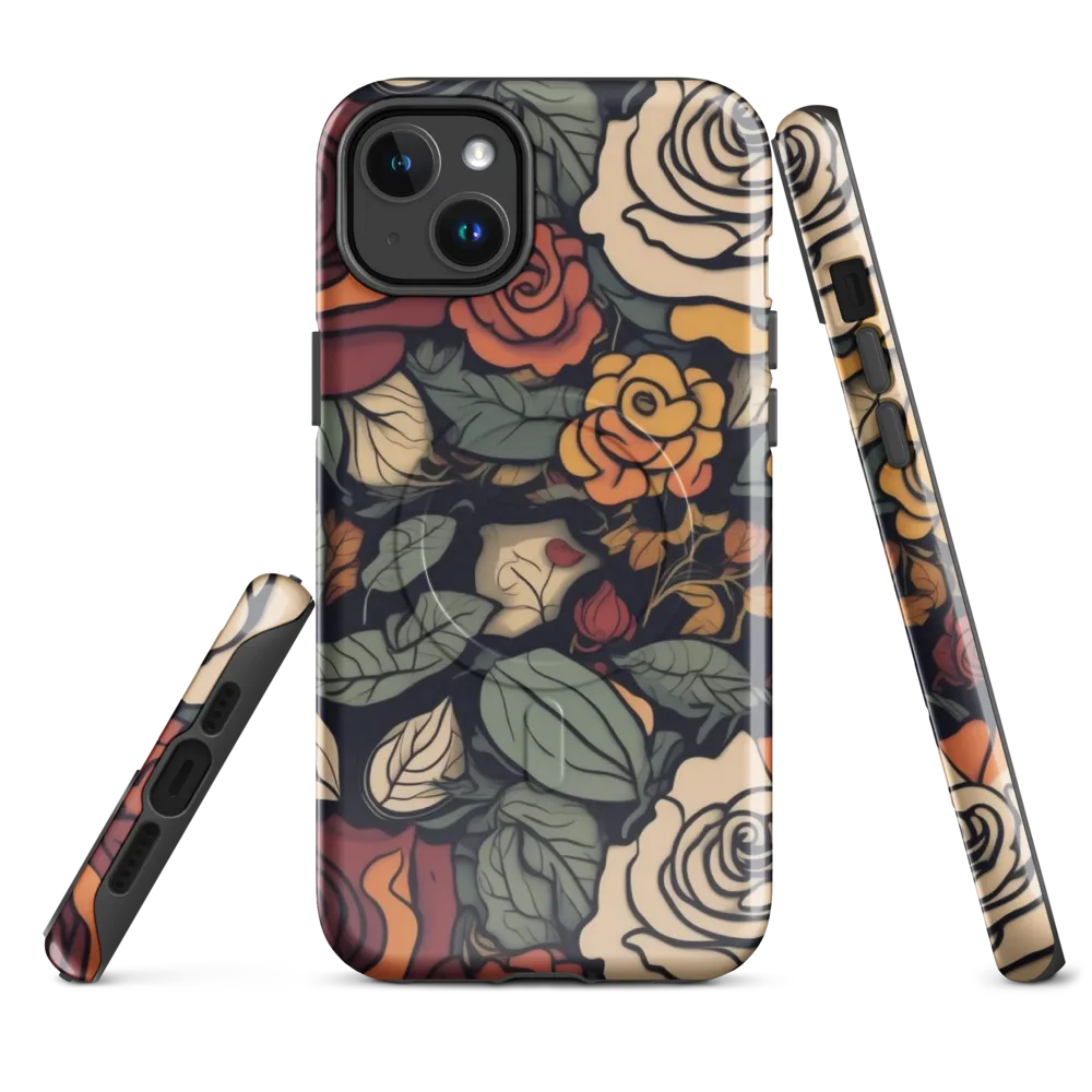 Midnight Rose Garden on MagSafe Tough Case for iPhone® — Front