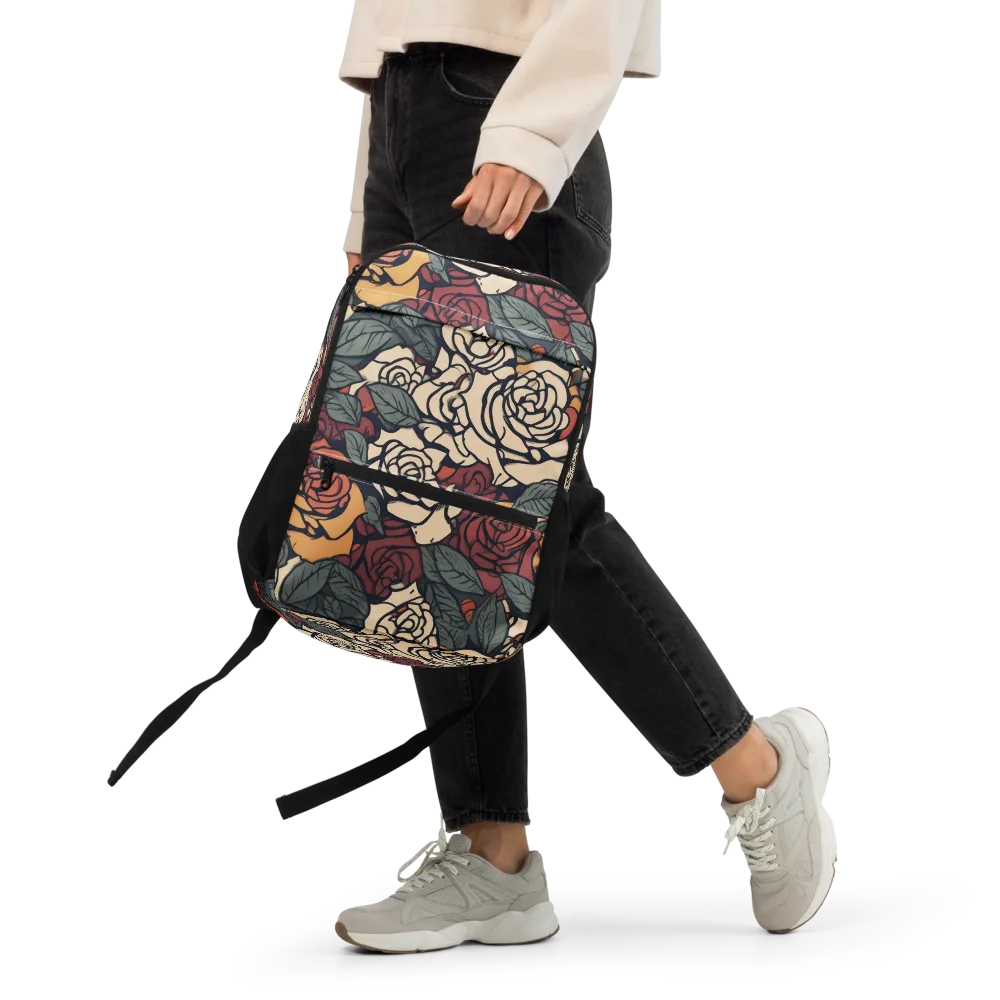 Nightshade Roses on Utility Backpack — Front