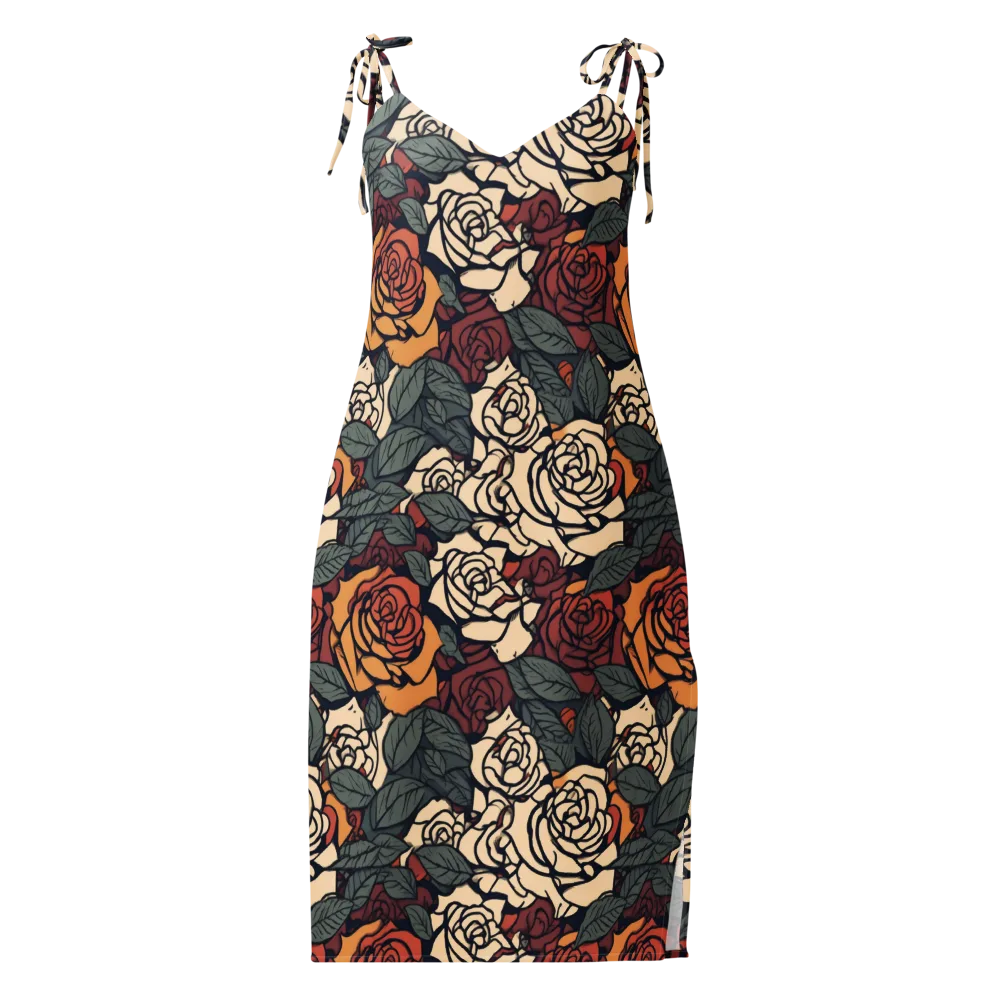 Nightshade Roses on Slip Dress — Front