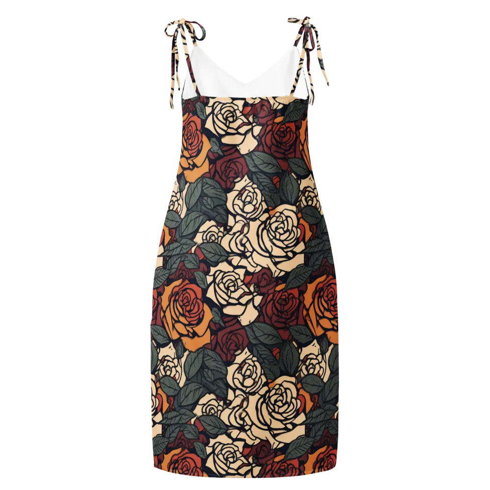 Nightshade Roses on Slip Dress — Back