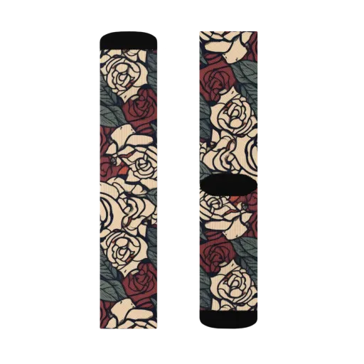 Nightshade Roses on a Socks