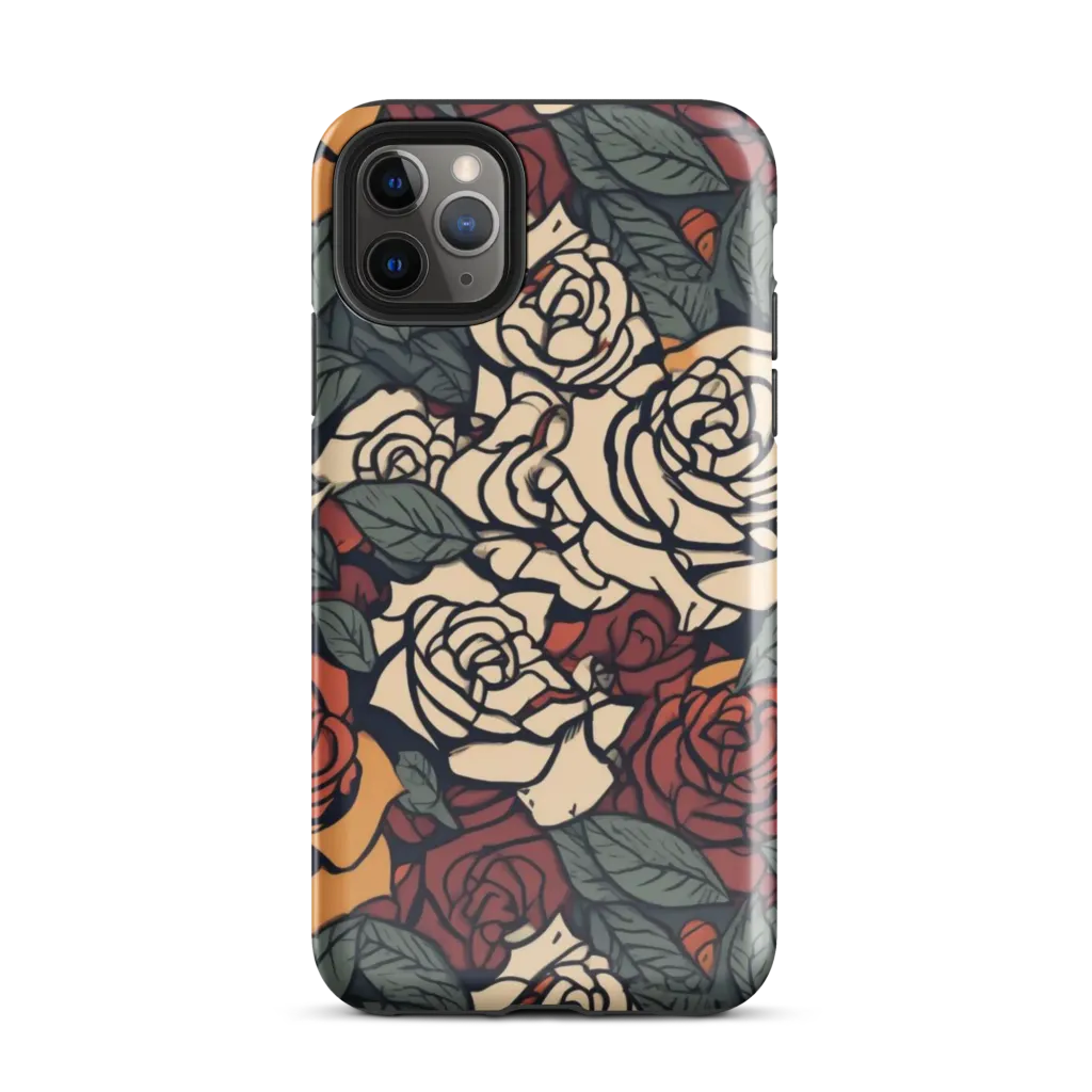Nightshade Roses on Tough Case for iPhone® — Front