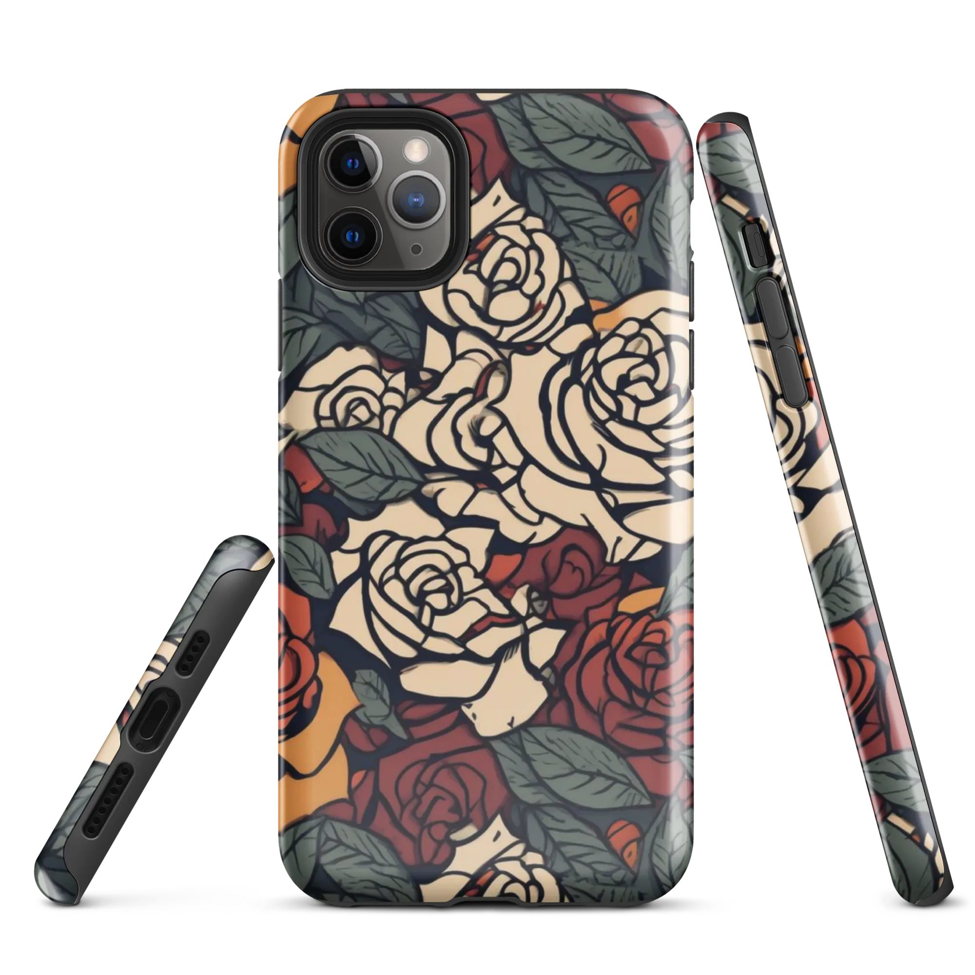 Nightshade Roses on Tough Case for iPhone® — Front
