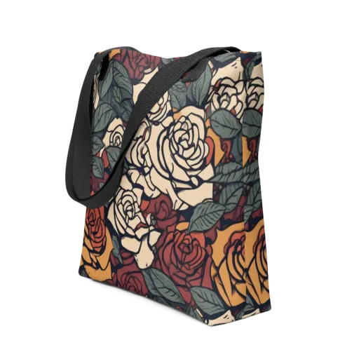 Nightshade Roses on a Tote Bag