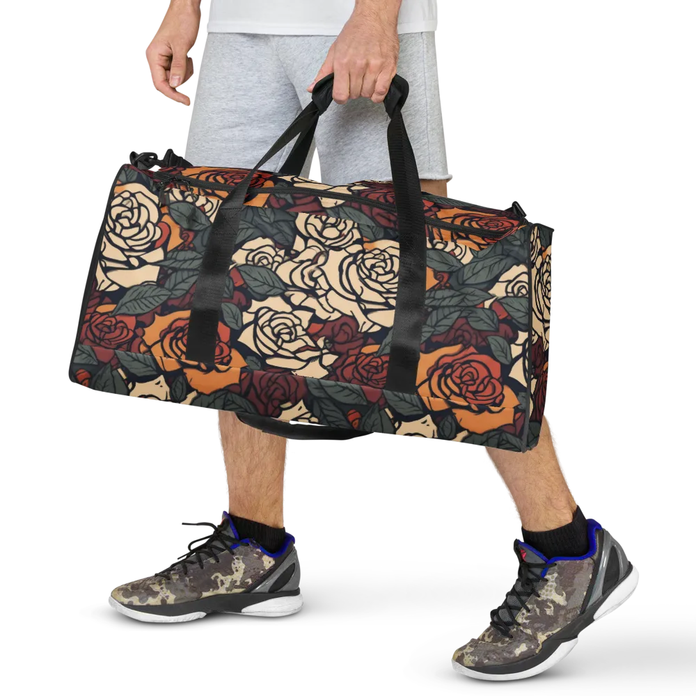 Nightshade Roses on Duffle Bag — Front