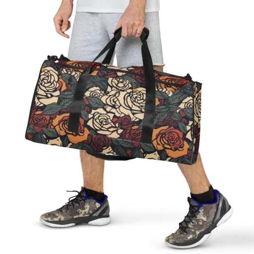 Nightshade Roses on a Duffle Bag