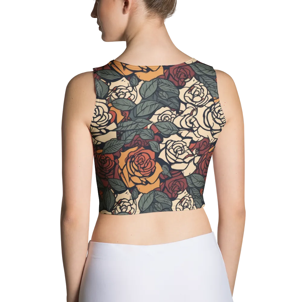 Nightshade Roses on Crop Top — Back
