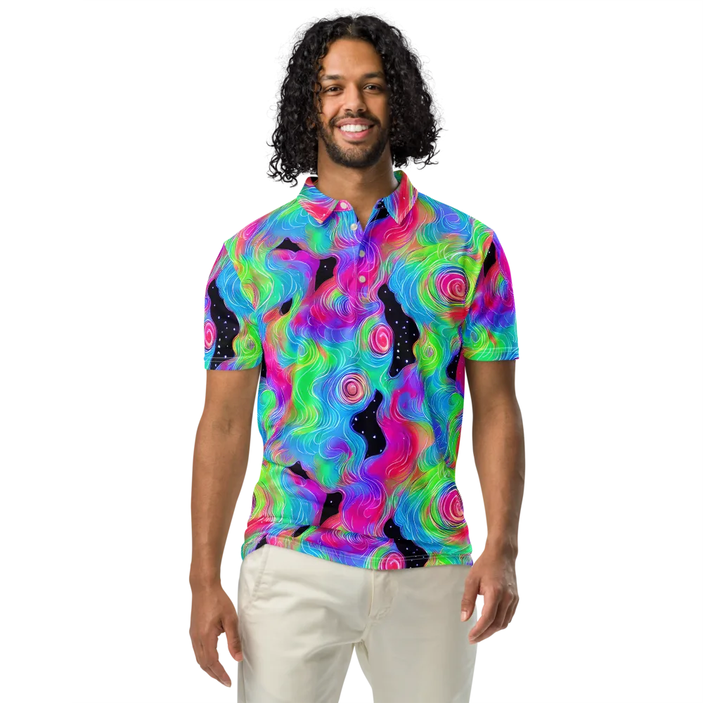 Vivid Infinity on Men's Slim Fit Polo Shirt — Front
