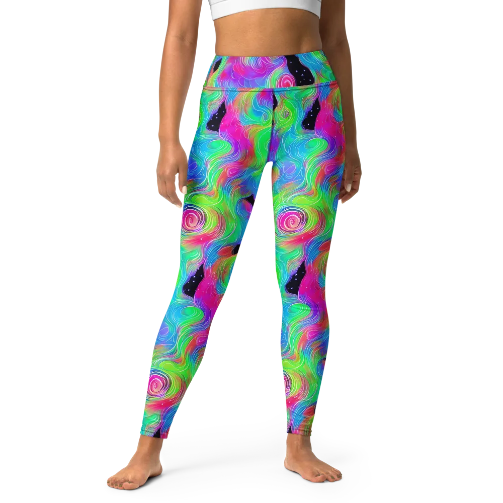 Vivid Infinity on Yoga Leggings — Front