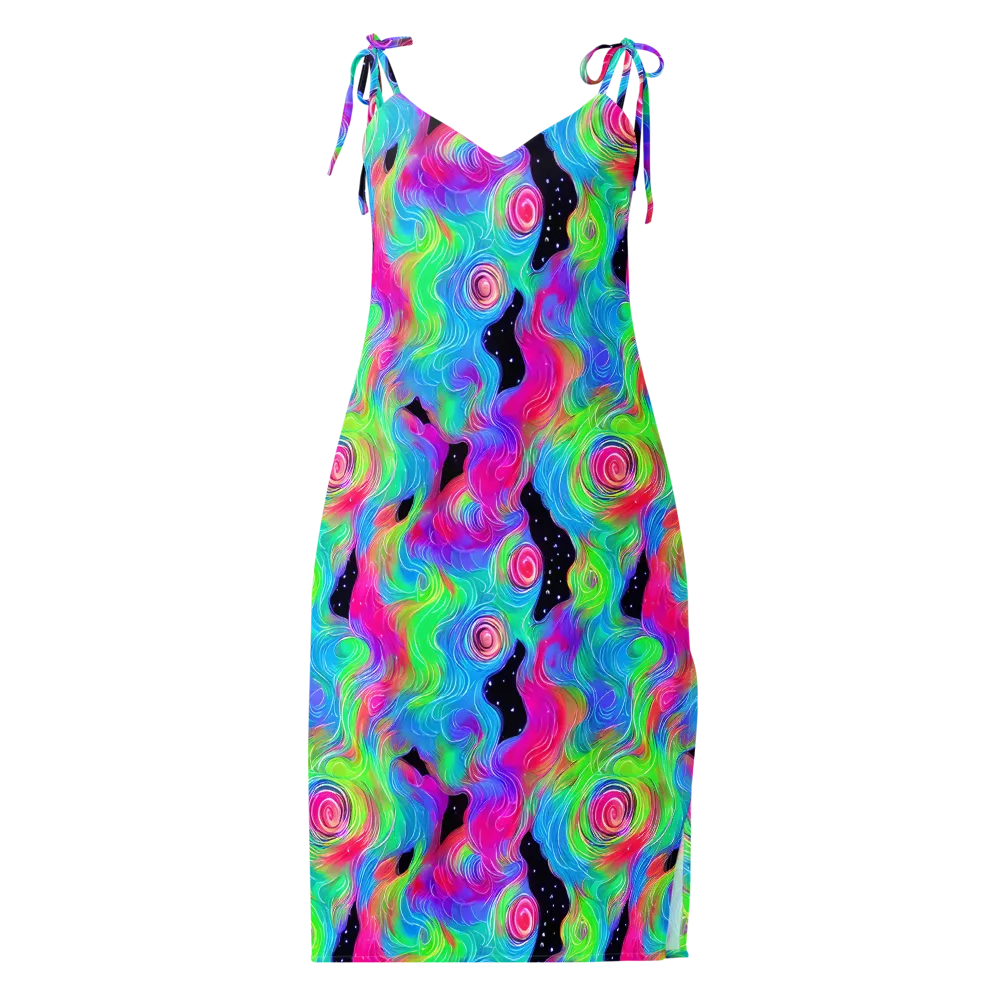 Vivid Infinity on Slip Dress — Front