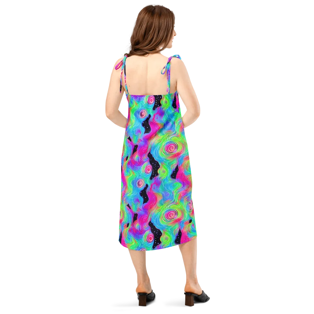 Vivid Infinity on Slip Dress — Back