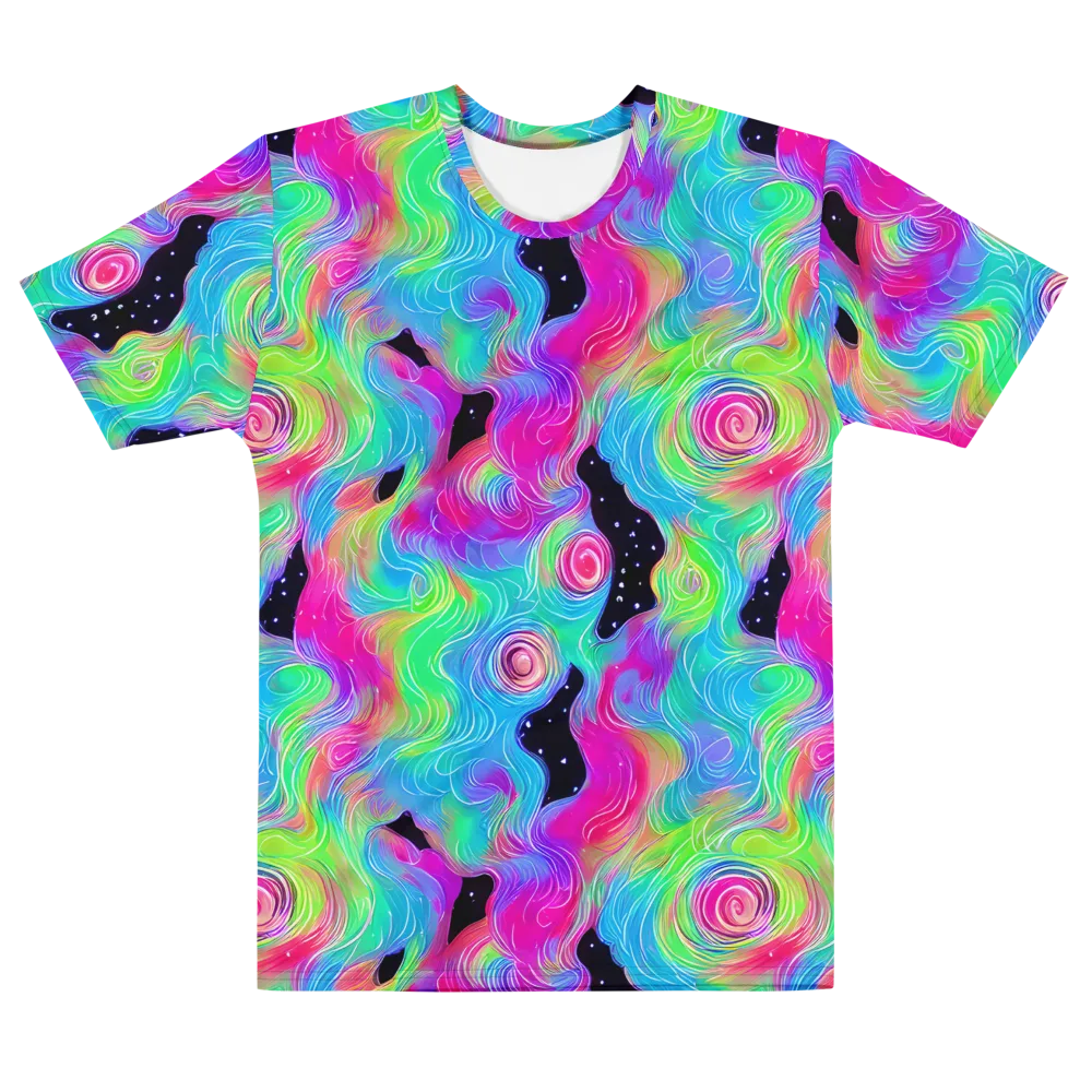 Vivid Infinity on Men's Cotton Crew Neck T-Shirt — Front